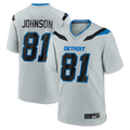 Elroe D.Lions #81 Calvin Johnson Silver 2026 Rivalries Collection Game Stitched Jerseys
