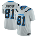 Elroe D.Lions #81 Calvin Johnson Silver 2026 Rivalries Collection Limited Stitched Jerseys