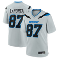 Elroe D.Lions #87 Sam LaPorta Silver 2026 Rivalries Collection Game Stitched Jerseys