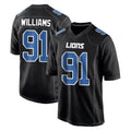 Elroe D.Lions #91 Tyleik Williams Player Black Fashion Home Game Stitched Jerseys