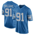 Elroe D.Lions #91 Tyleik Williams Player Blue Vapor Untouchable Throwback Game Stitched Jerseys