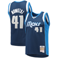 Elroe D.Mavericks Mitchell & Ness #41 Dirk Nowitzki Navy Dallas Mavericks 2011-2012 Hardwood Classics Swingman Stitched Jerseys