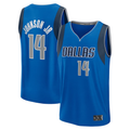 Elroe D.Mavericks #14 Morez Johnson Jr. Blue 2026 Draft First Round Pick Fast Break Jerseys - Icon Edition