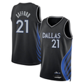 Elroe D.Mavericks #21 Daniel Gafford Black 2025-2026 City Edition Swingman Stitched Jerseys