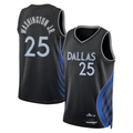 Elroe D.Mavericks #25 P.J. Washington Jr. Black 2025-2026 City Edition Swingman Stitched Jerseys