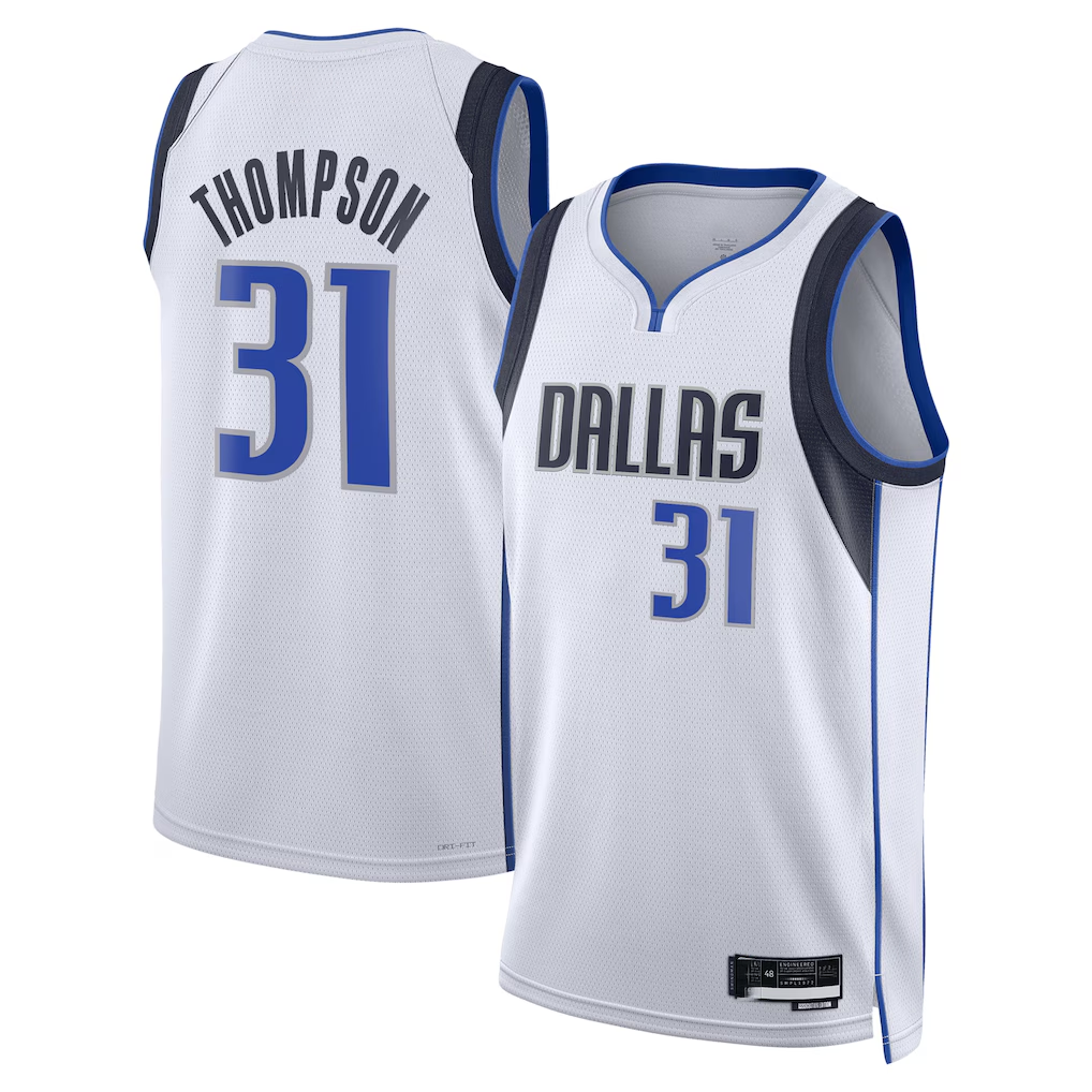 Elroe D.Mavericks #31 Klay Thompson Association Edition Swingman Stitched Jerseys
