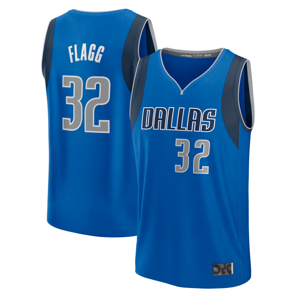 Elroe D.Mavericks #32 Cooper Flagg Blue 2025 Draft First Round Pick Fast Break Replica Jerseys - Icon Edition