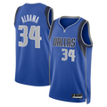 Elroe D.Mavericks #34 Santi Aldama Blue Icon Edition Swingman Stitched Jerseys