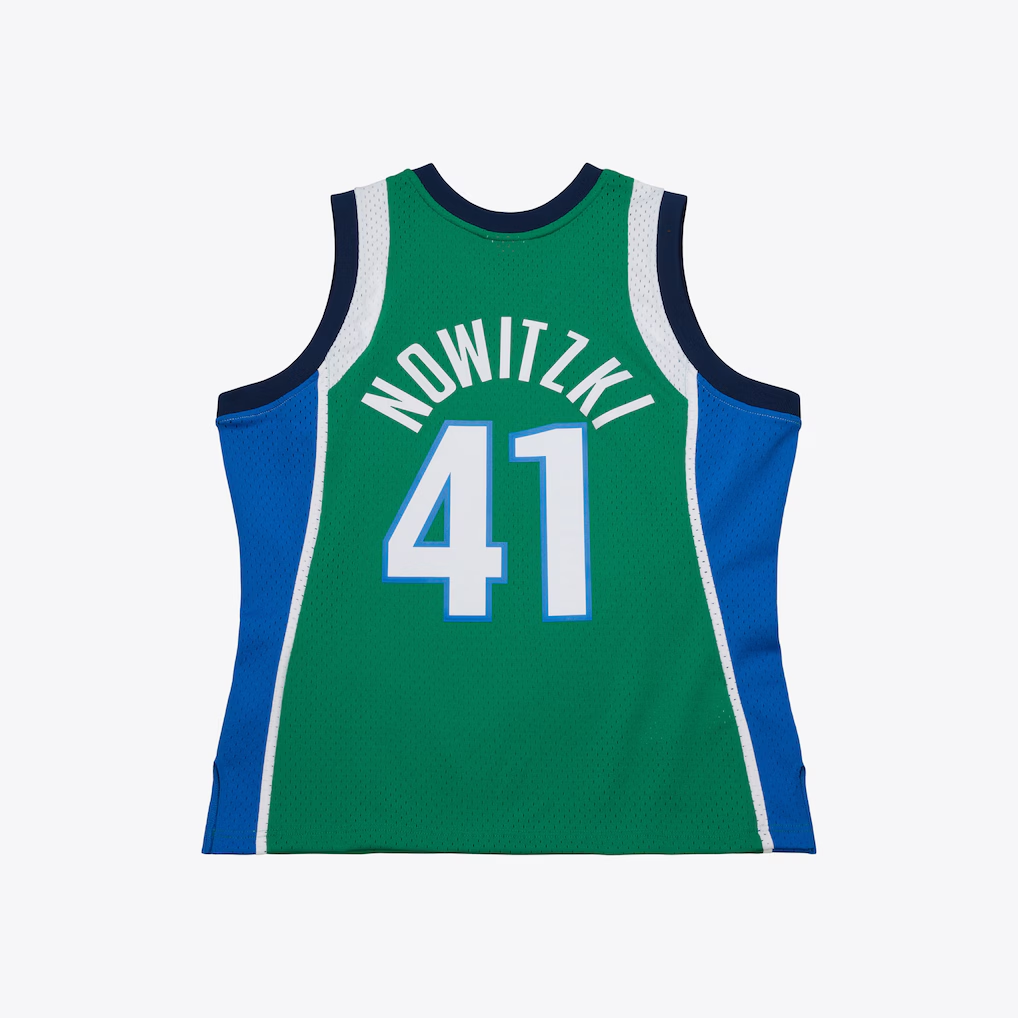 Elroe D.Mavericks #41Dirk Nowitzki Mitchell & Ness Swingman Stitched Jerseys 2004