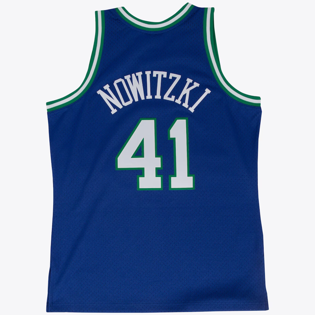 Elroe D.Mavericks #41 Dirk Nowitzki Road 1998-99 Mitchell & Ness Swingman Stitched Jerseys