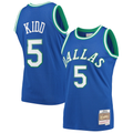 Elroe D.Mavericks #5 Jason Kidd Mitchell & Ness Blue 1994-1995 Hardwood Classics Swingman Jerseys