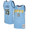 Elroe D.Nuggets #15 Nikola Jokic Mitchell & Ness Light Blue 2016-17 Swingman Jerseys