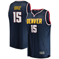 Elroe D.Nuggets #15 Nikola Jokic Navy Fast Break Player Jerseys - Icon Edition