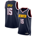 Elroe D.Nuggets #15 Nikola Jokic Navy Swingman Jerseys - Icon Edition
