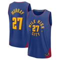 Elroe D.Nuggets #27 Jamal Murray Blue Fast Break Replica Player Jerseys - Statement Edition