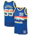 Elroe D.Nuggets #55 Dikembe Mutombo Mitchell & Ness Blue 199192 Hardwood Classics Swingman Jerseys