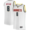 Elroe D.Nuggets #8 Peyton Watson White Fast Break Player Jerseys - Association Edition