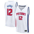 Elroe D.Pistons #12 Tobias Harris  White Fast Break Replica Player Jerseys - Association Edition