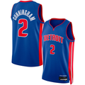 Elroe D.Pistons #2 Cade Cunningham Blue Swingman Jerseys - Icon Edition