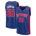 Elroe D.Pistons #55 Duncan Robinson  Blue Fast Break Jerseys - Icon Edition