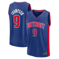 Elroe D.Pistons #9 Ausar Thompson  Blue Fast Break Jerseys - Icon Edition