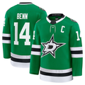 Elroe D.Stars #14 Jamie Benn Kelly Green Home Premium Jerseys