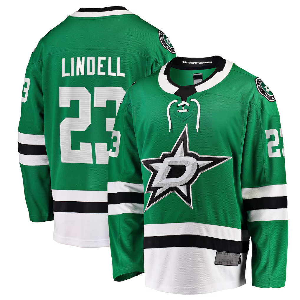 Elroe D.Stars #23 Esa Lindell Kelly Green Breakaway Jerseys