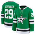 Elroe D.Stars #29 Jake Oettinger Kelly Green Home Premium Jerseys