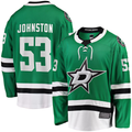 Elroe D.Stars #53 Wyatt Johnston Kelly Green Home Breakaway Player Jerseys