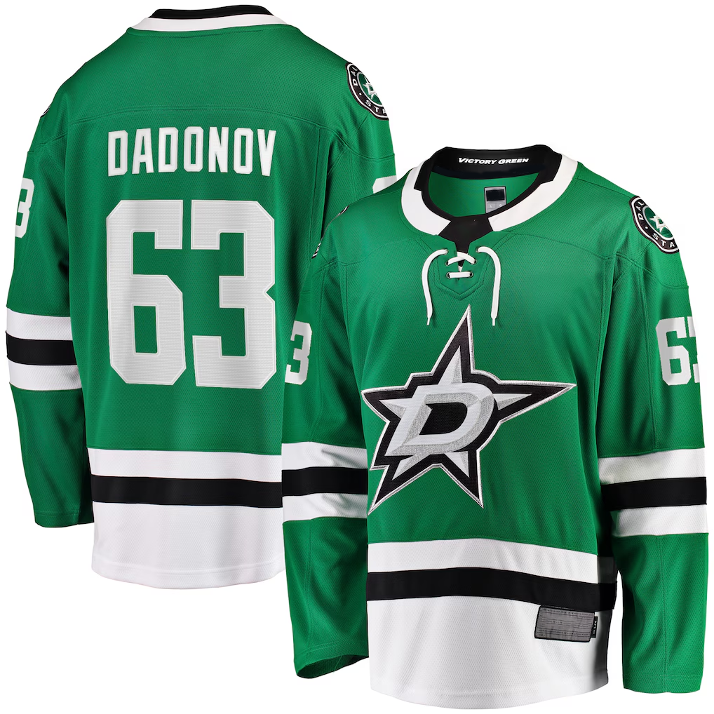 Elroe D.Stars #63 Evgenii Dadonov Green Home Breakaway Jerseys