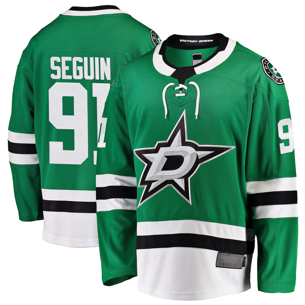 Elroe D.Stars #91 Tyler Seguin Green Breakaway Player Jerseys