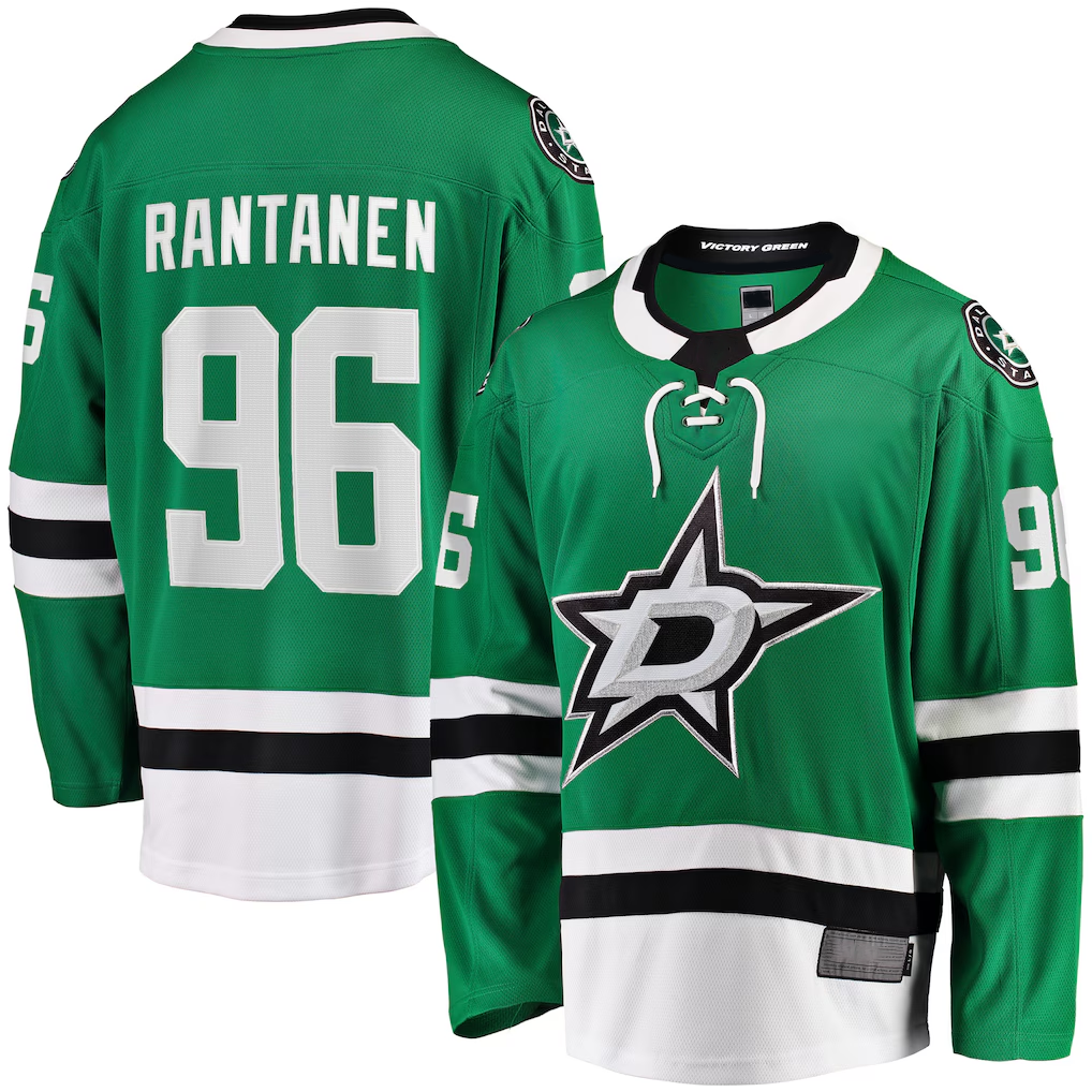 Elroe D.Stars #96 Mikko Rantanen Kelly Green Home Breakaway Jerseys