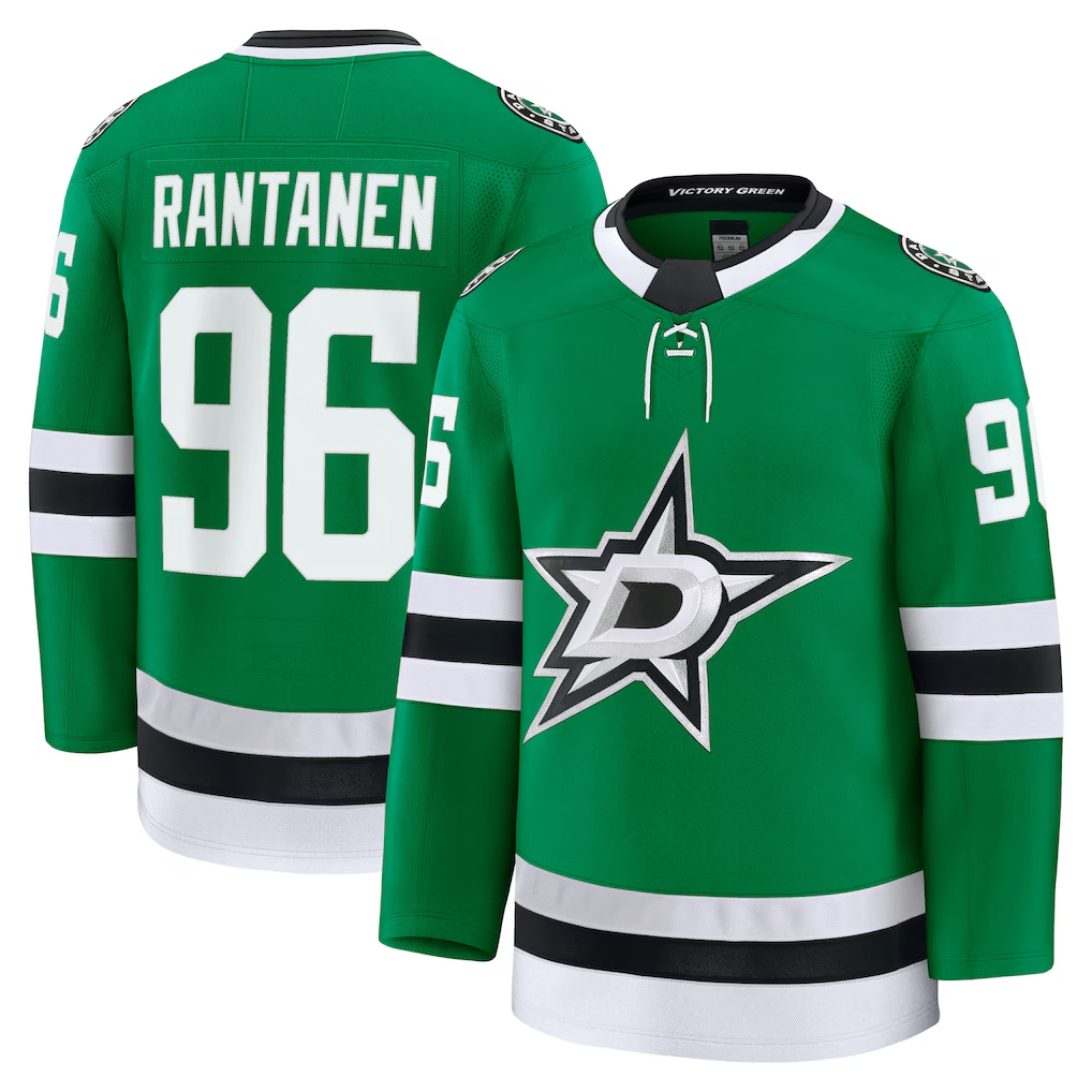 Elroe D.Stars #96 Mikko Rantanen Kelly Green Home Premium Jerseys