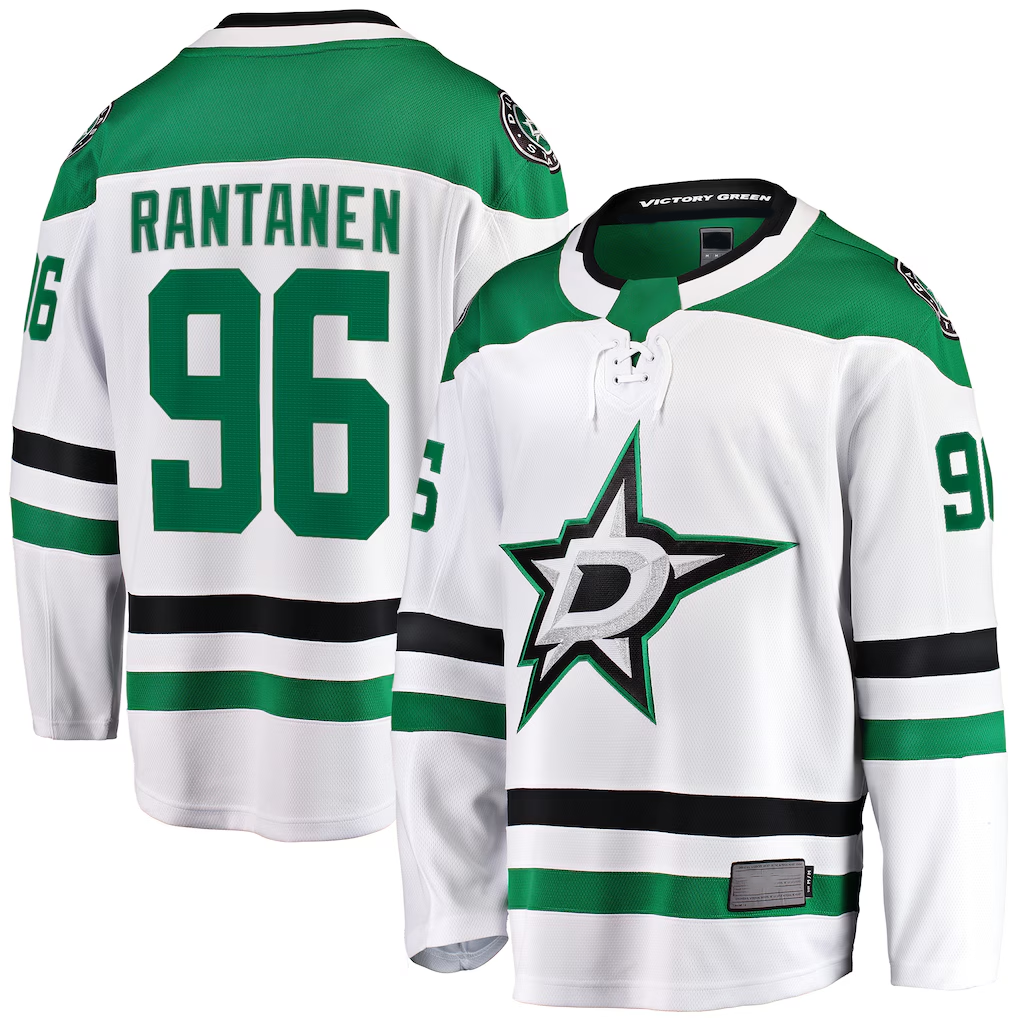 Elroe D.Stars #96 Mikko Rantanen White Away Breakaway Jerseys
