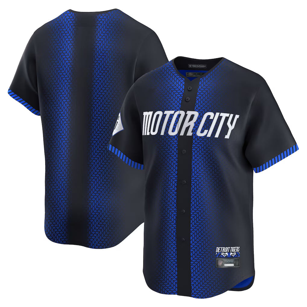Elroe D.Tigers Navy City Connect Home Limited Blank Player Stitched Jerseys