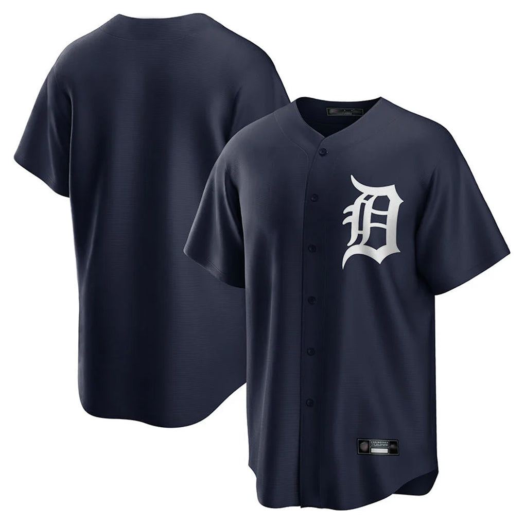 Elroe D.Tigers Navy Game Home Blank Player Stitched Jerseys