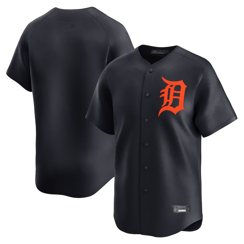 Elroe D.Tigers Navy Home Limited Blank Player Stitched Jerseys