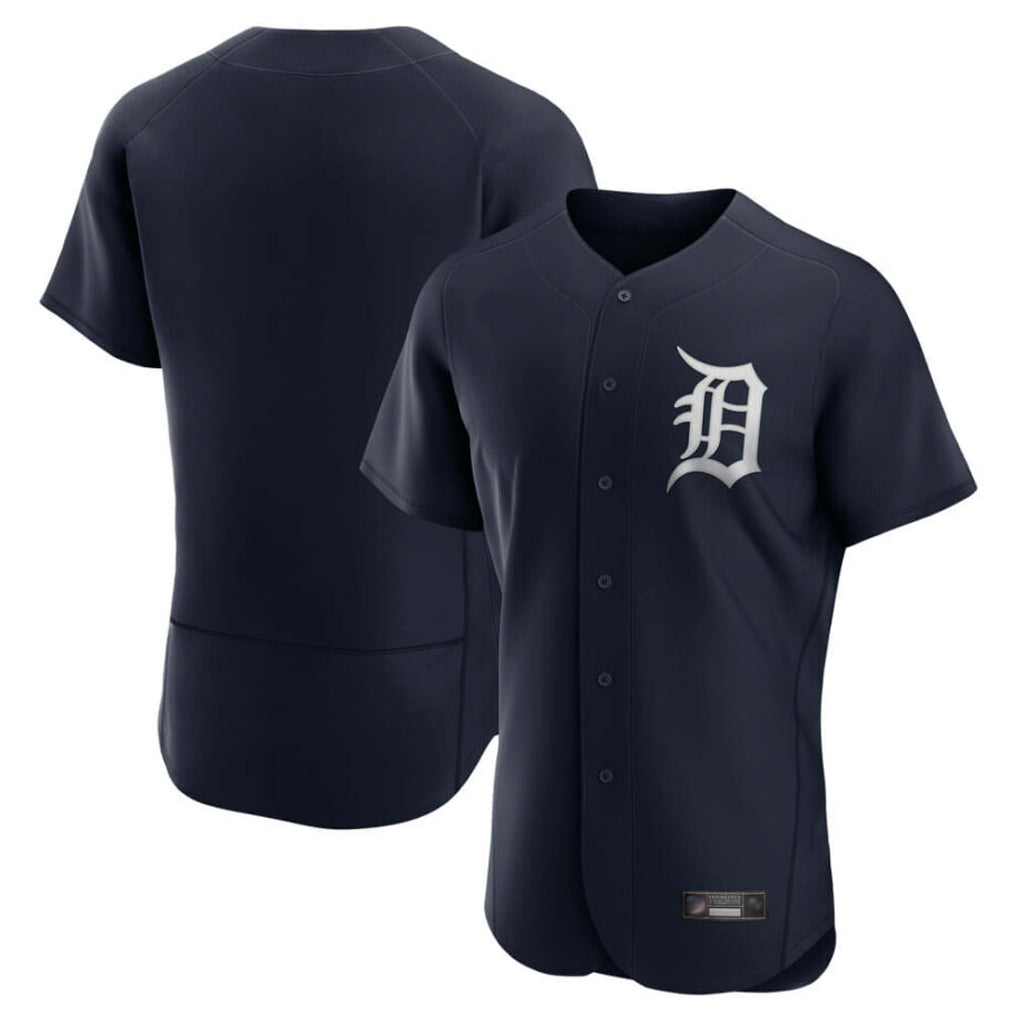Elroe D.Tigers Navy Home Limited Elite Blank Player Stitched Jerseys