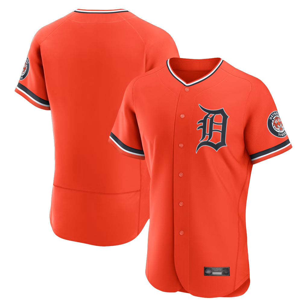 Elroe D.Tigers Orange Limited Elite Home Blank Player Stitched Jerseys