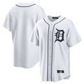 Elroe D.Tigers White Home Game Blank Player Stitched Jerseys