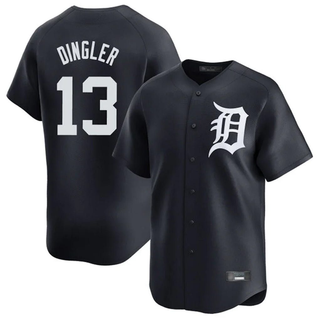 Elroe D.Tigers #13 Dillon Dingler Player Navy Home Limited Game Stitched Jerseys