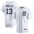 Elroe D.Tigers #13 Dillon Dingler Player White Home Limited Stitched Jerseys