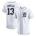Elroe D.Tigers #13 Dillon Dingler Player White Limited Elite Home Stitched Jerseys