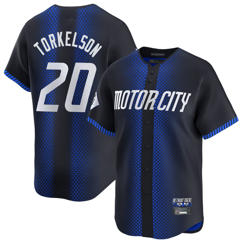Elroe D.Tigers #20 Spencer Torkelson Player Navy City Connect Home Limited Stitched Jerseys