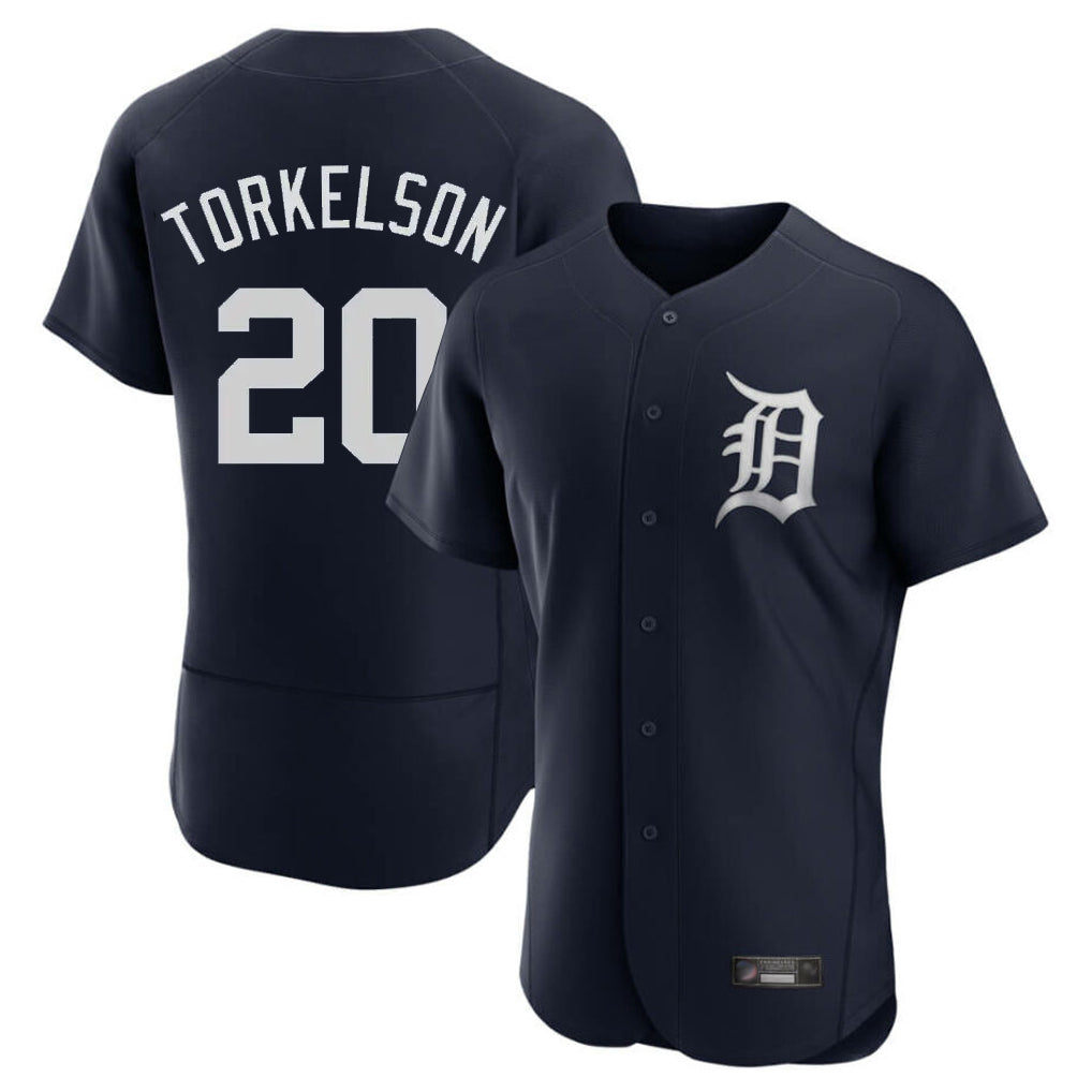 Elroe D.Tigers #20 Spencer Torkelson Player Navy Limited Elite Home Stitched Jerseys
