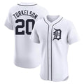 Elroe D.Tigers #20 Spencer Torkelson Player White Limited Elite Home Stitched Jerseys