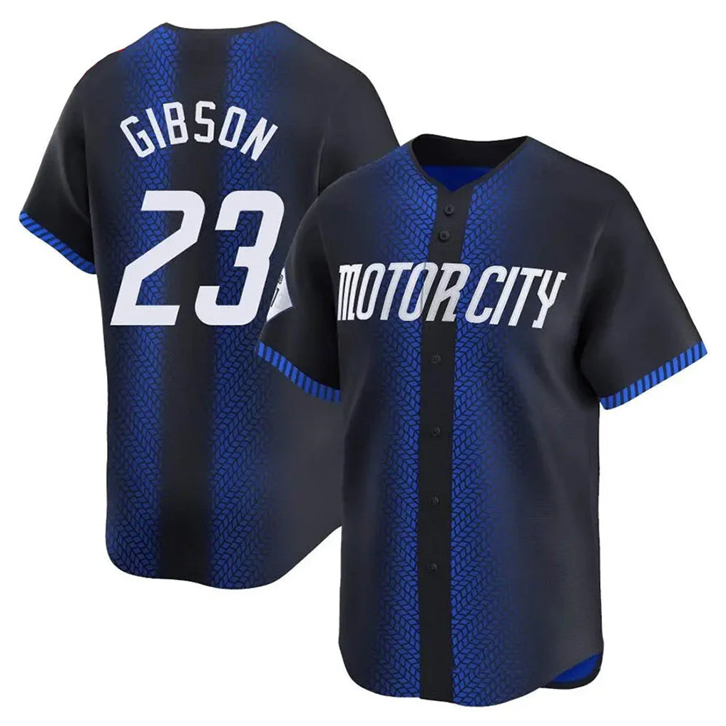Elroe D.Tigers #23 Kirk Gibson Player Navy City Connect Home Limited Stitched Jerseys