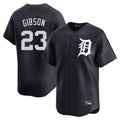 Elroe D.Tigers #23 Kirk Gibson Player Navy Home Limited Game Stitched Jerseys