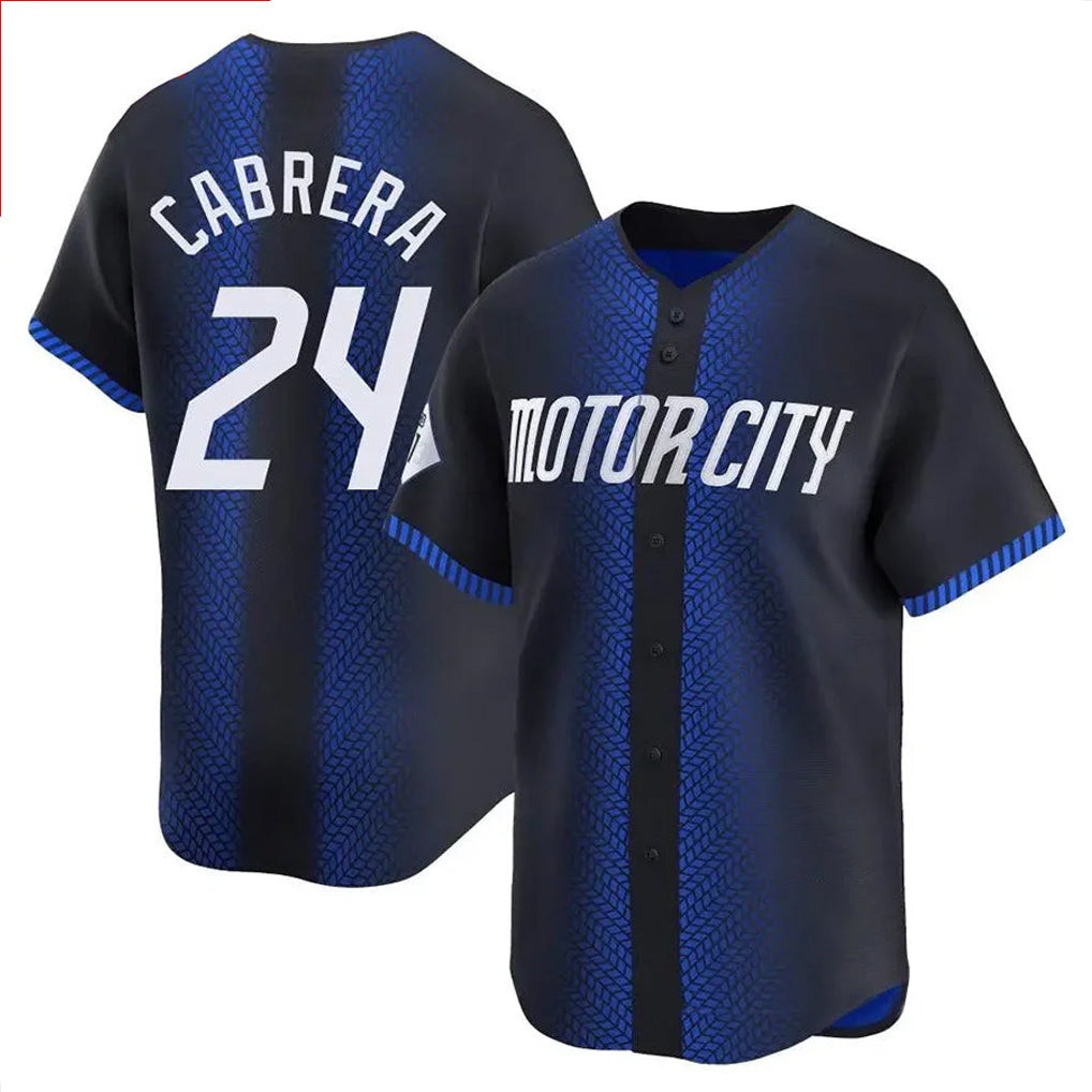 Elroe D.Tigers #24 Miguel Cabrera Player Navy City Connect Home Limited Stitched Jerseys