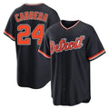 Elroe D.Tigers #24 Miguel Cabrera Player Navy Home Game Stitched Jerseys